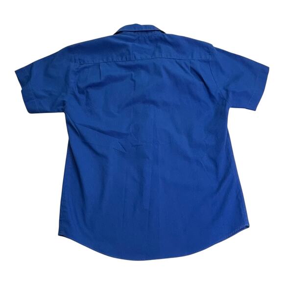 Vintage Topsville Boys Button-Up Shirt – Dark Blue – Size 6 – Made in Malaysia - Picture 2 of 5